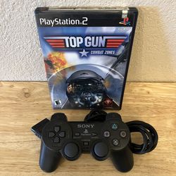 PlayStation 2 PS2 Controller and Game