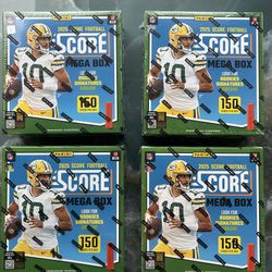 2025 SCORE FOOTBALL SEALED MEGA BOX GREEN ROOKIE SIGNATURES 