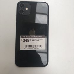 iPhone 11 - 128 GB Black Unlocked 