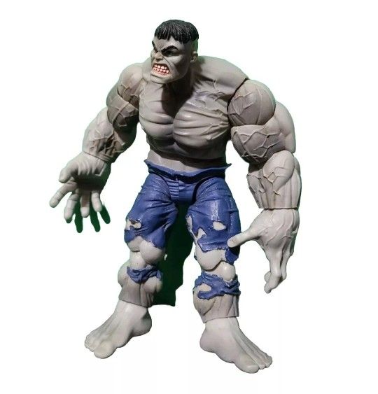 2007 Marvel Legends Savage Grey Hulk Limited Edition Articulated Collectors Figureo