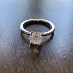 Four Prong Petite Comfort Fit Engagement Ring 