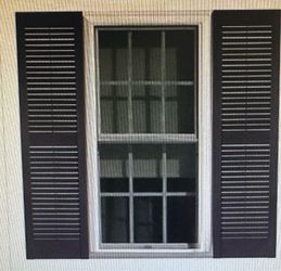 Outside window shutters