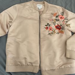 Forever 21 Floral Bomber Jacket 
