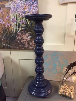 Plant stand in navy blue