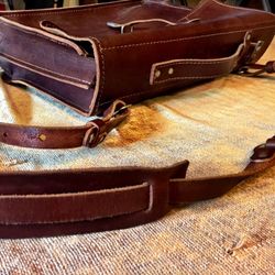 JCREW Leather Bag / Briefcase Limited Edition / Handmade Retail: 350$