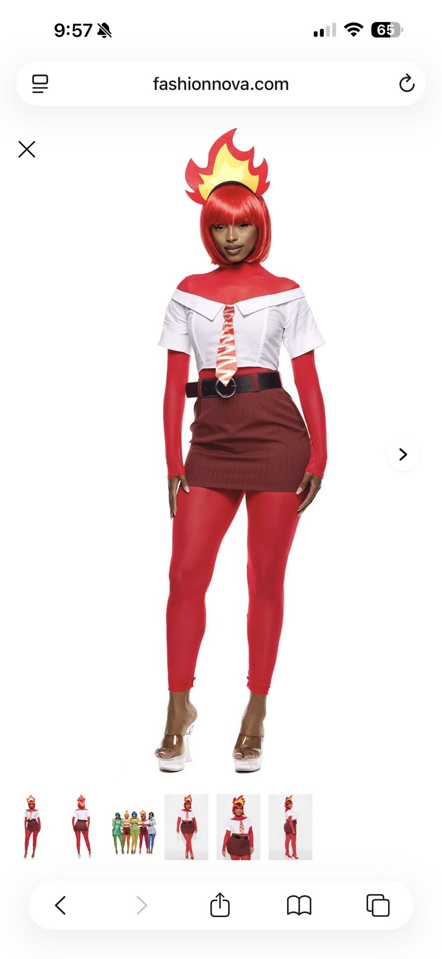New Anger Inside OUT Costume