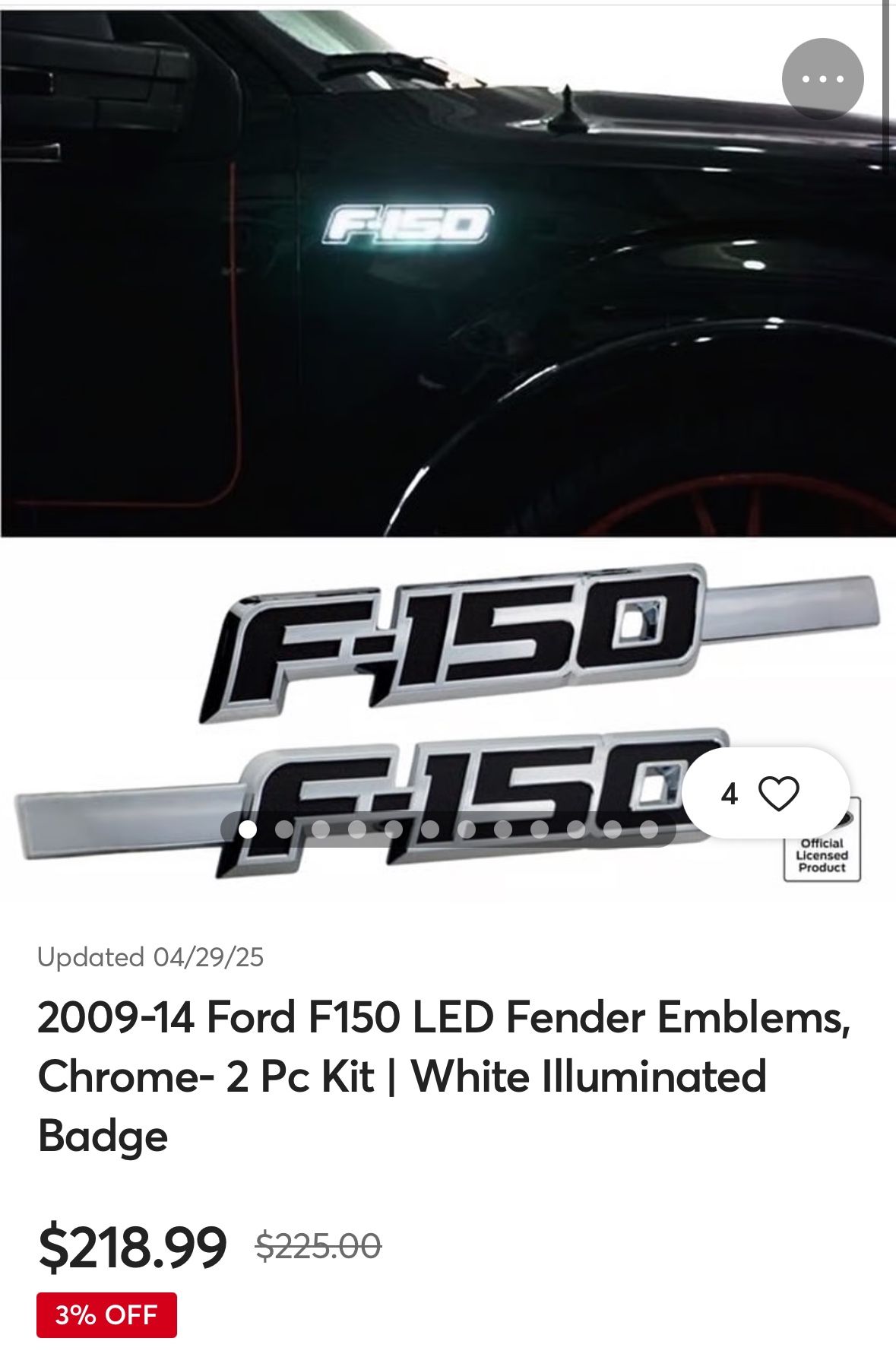 F150 Sign For Both Doors New Never Used