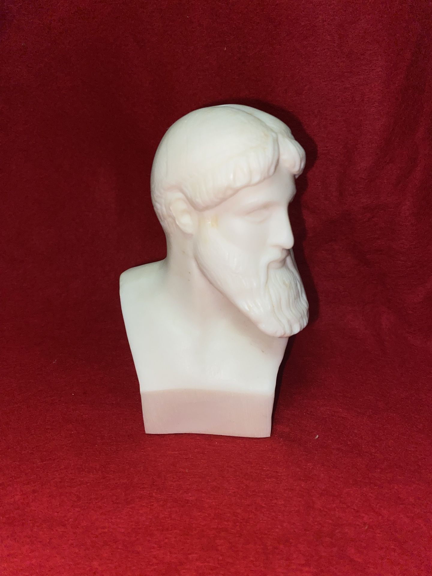 Vintage 4.75 Inch Alabaster Greek Zeus Imported From Greece (2 available)