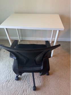 Desk and chair