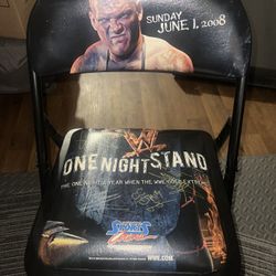Wwe Signed Chair 