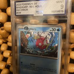 AGS Large Printer Hickey/ Bubble Misprint Error Magikarp Pokémon Card