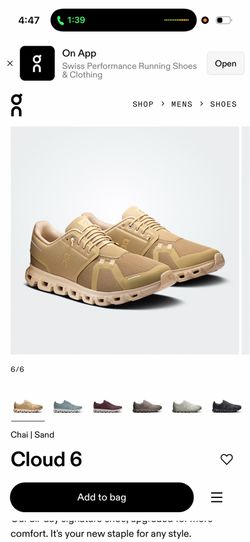 On shoes