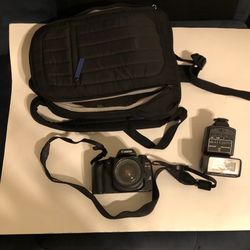 Canon EOS Elan 7E 35mm Film Camera + Canon EF 28-90mm Lens & Accessories Bundle