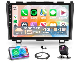 Honda CR-V 2007-2011 9” Android Car Stereo 4GB+64GB Wireless CarPlay GPS Bluetooth
