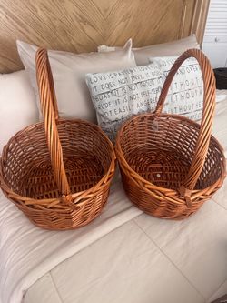 2 NEW wicker baskets