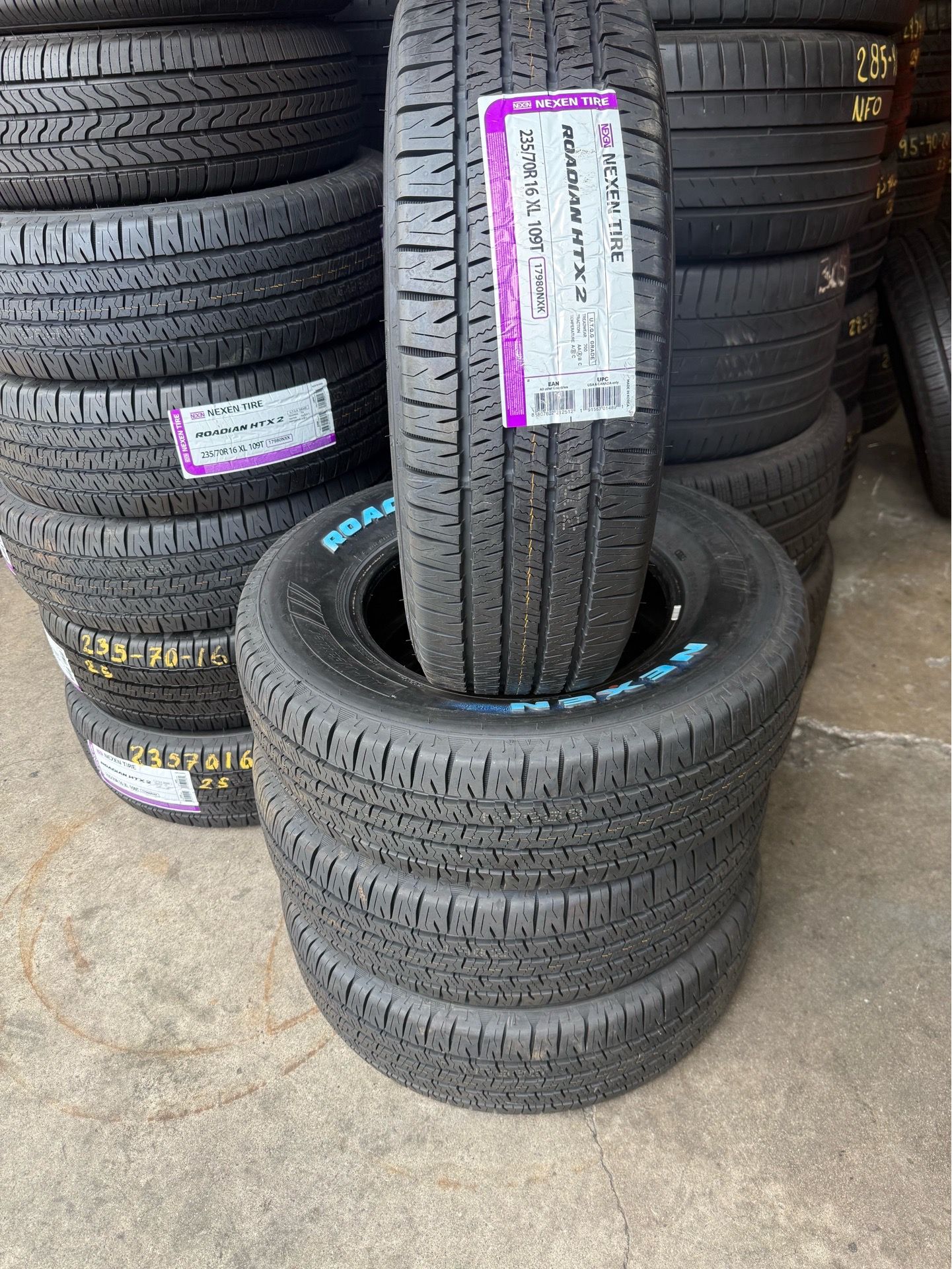 16” tires nexen new 235/70/16 with free installation $460