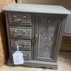 Hand Painted Wooden Jewelry Box 
