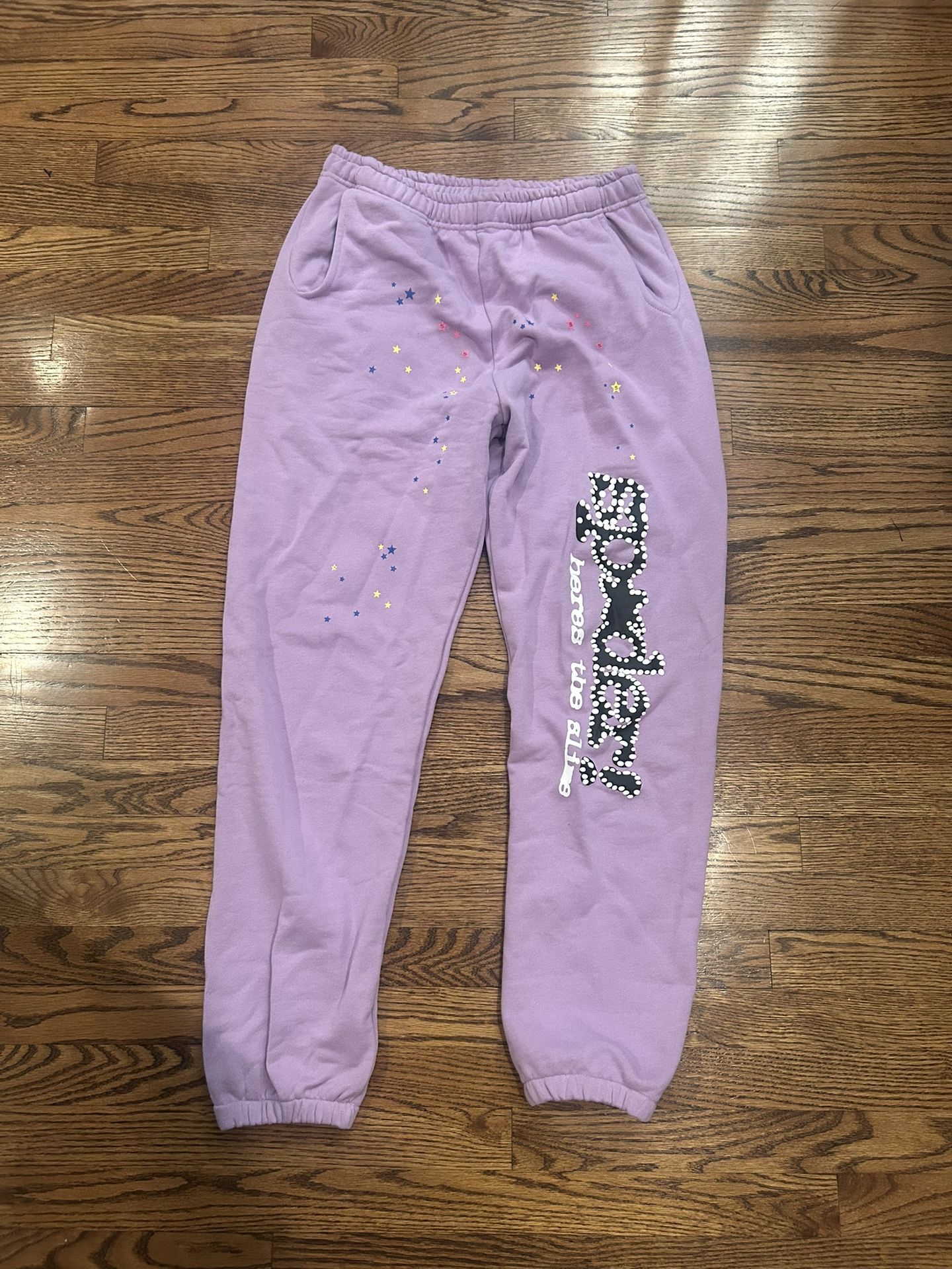 Sp5der pants purple XL sized