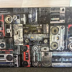 Music Wall Art - Boombox & Turntable Prints