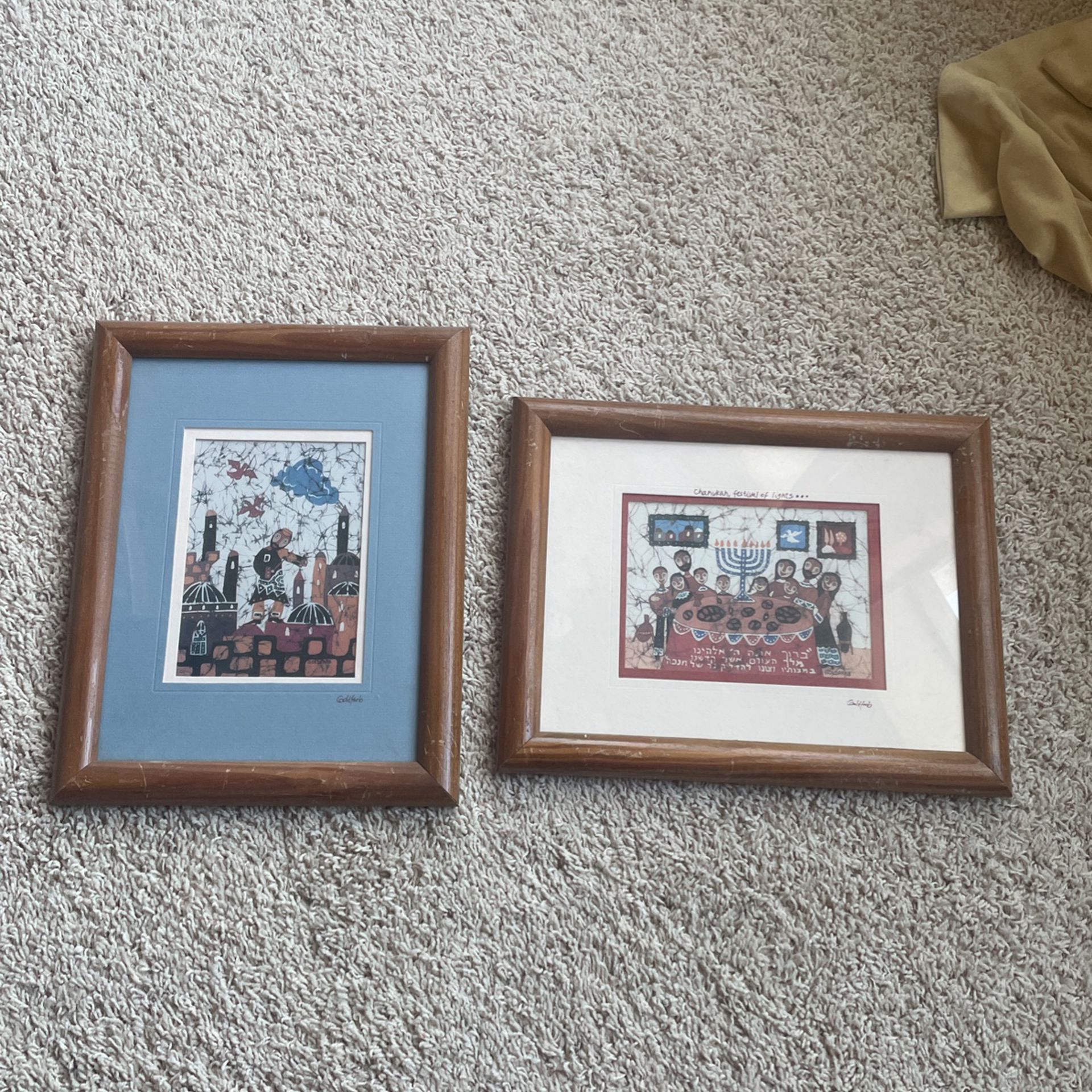 Set Matted Prints Signed By Artist Goldfarb
