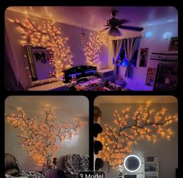 Pink blossom tree lights