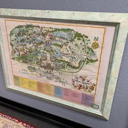 Vintage 1970’s Disney Magic Kingdom Map
