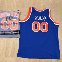 MF DOOM Limited Edition New York Knicks NBA Mitchell & Ness Jersey Size M $175