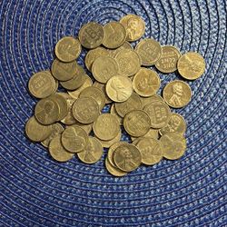 ONE ROLL 50 Coins. 1943 STEEL PENNIES 