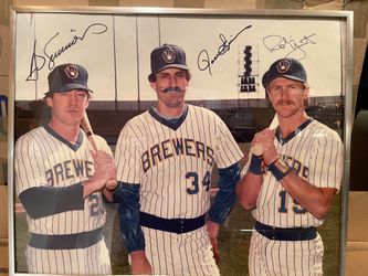 Milwaukee Brewers Hall Of Fame Trio-Simmons-Fingers-Yount