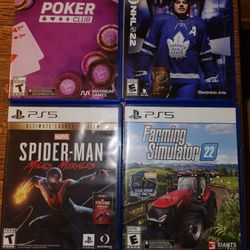 PS5 Games Used But Perfect Condition 