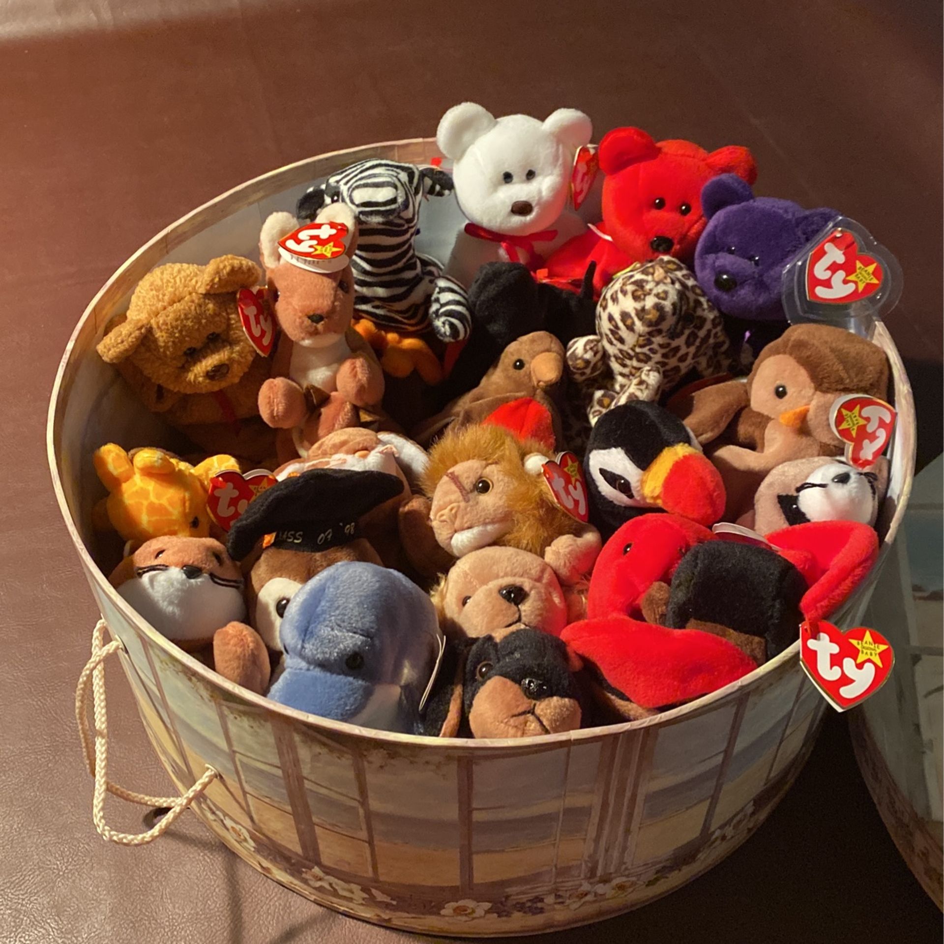 Box Of Collectable Beanie Babies