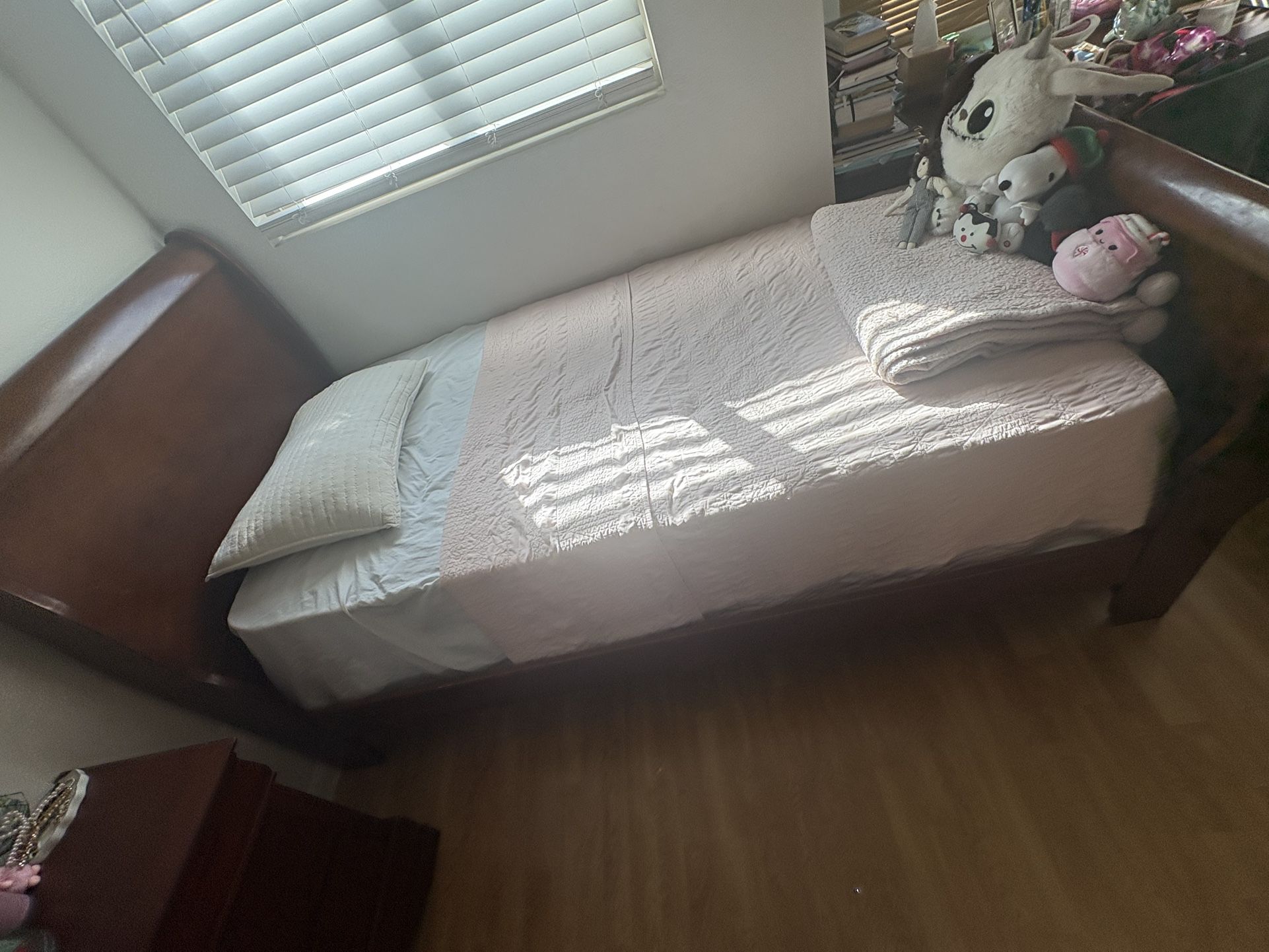 Twin Bed, Dresser And Night Stand