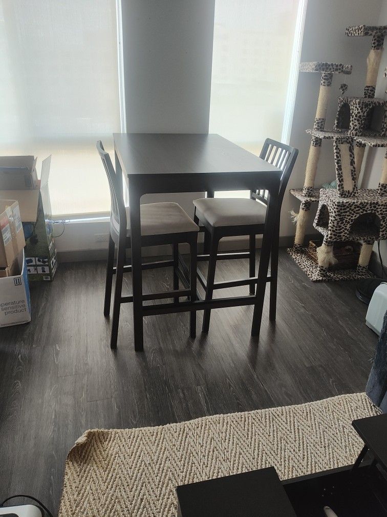 IKEA High Table And Chairs