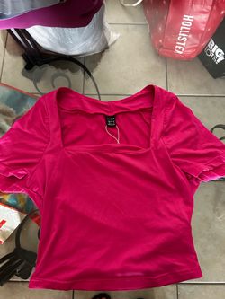 shein hot pink top