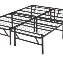Black Foldable Bed Frame Base