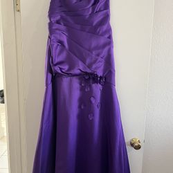 Long Purple Formal Dress By Alfred Angelo 14