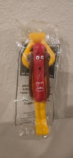 Vintage 1999 Wienerschnitzel "The Delicious One" Antenna Topper – New in Sealed Bag