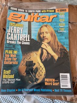 Jerry Cantrell guitar magazine unopened 1998