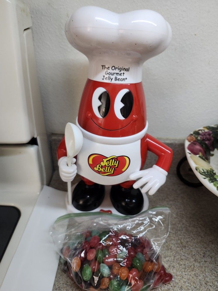 Original JELLY BELLY w/spoon Gourmet Talking Candy Dispenser