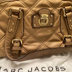 1000% Authentic Marc Jacobs EMILY Satchel Purse 👜 Bag In OATMEAL