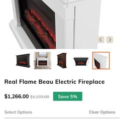 Real Flame Electric Fireplace 