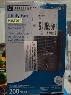 Utilitech Utility Fan Heater with Adjustable Thermostat