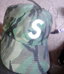 Camo supreme Dad Hat with S Logo