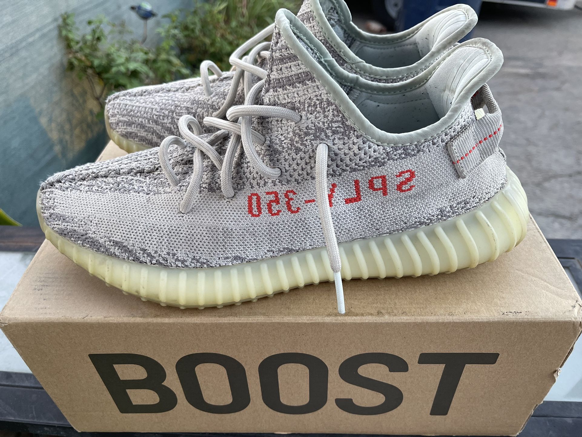 yeezy boost 350 v2 blue tint box adidas Yeezy Boost 350 V2 Blue Tint  Hsports