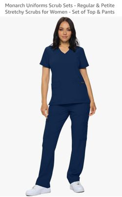 Scrub set size 2x. Navy