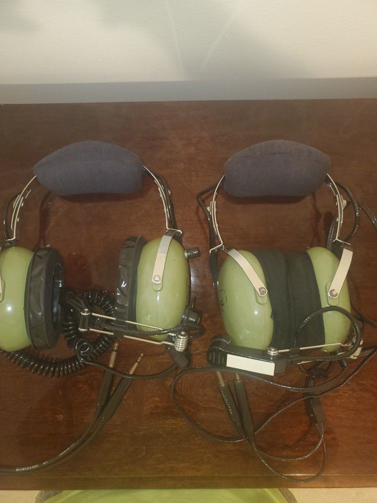 2 David Clark headsets .  OBO