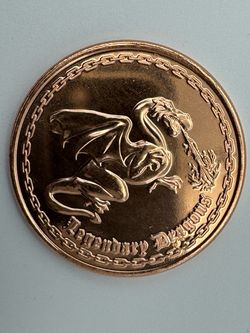 Legendary Dragons 1 Ounce Copper Round