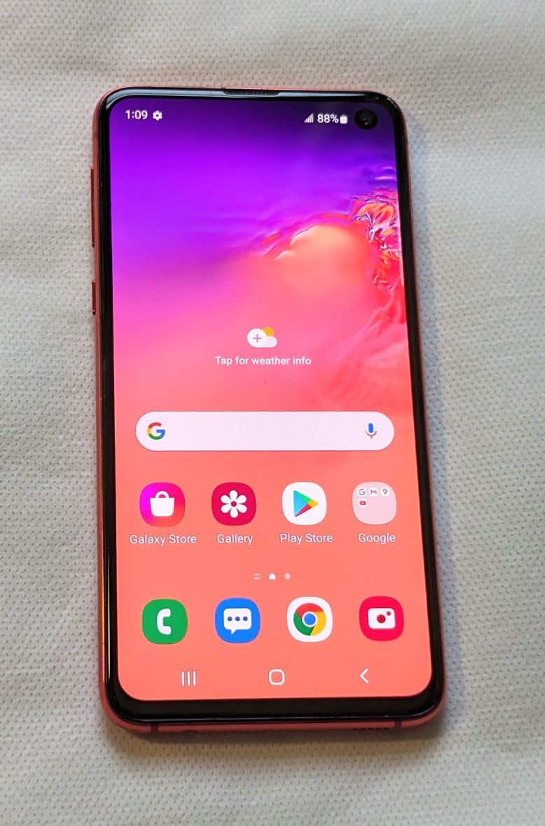 LIKE NEW Condition RED Samsung Galaxy  S10e S10 128GB UNLOCKED Cell Phone 
