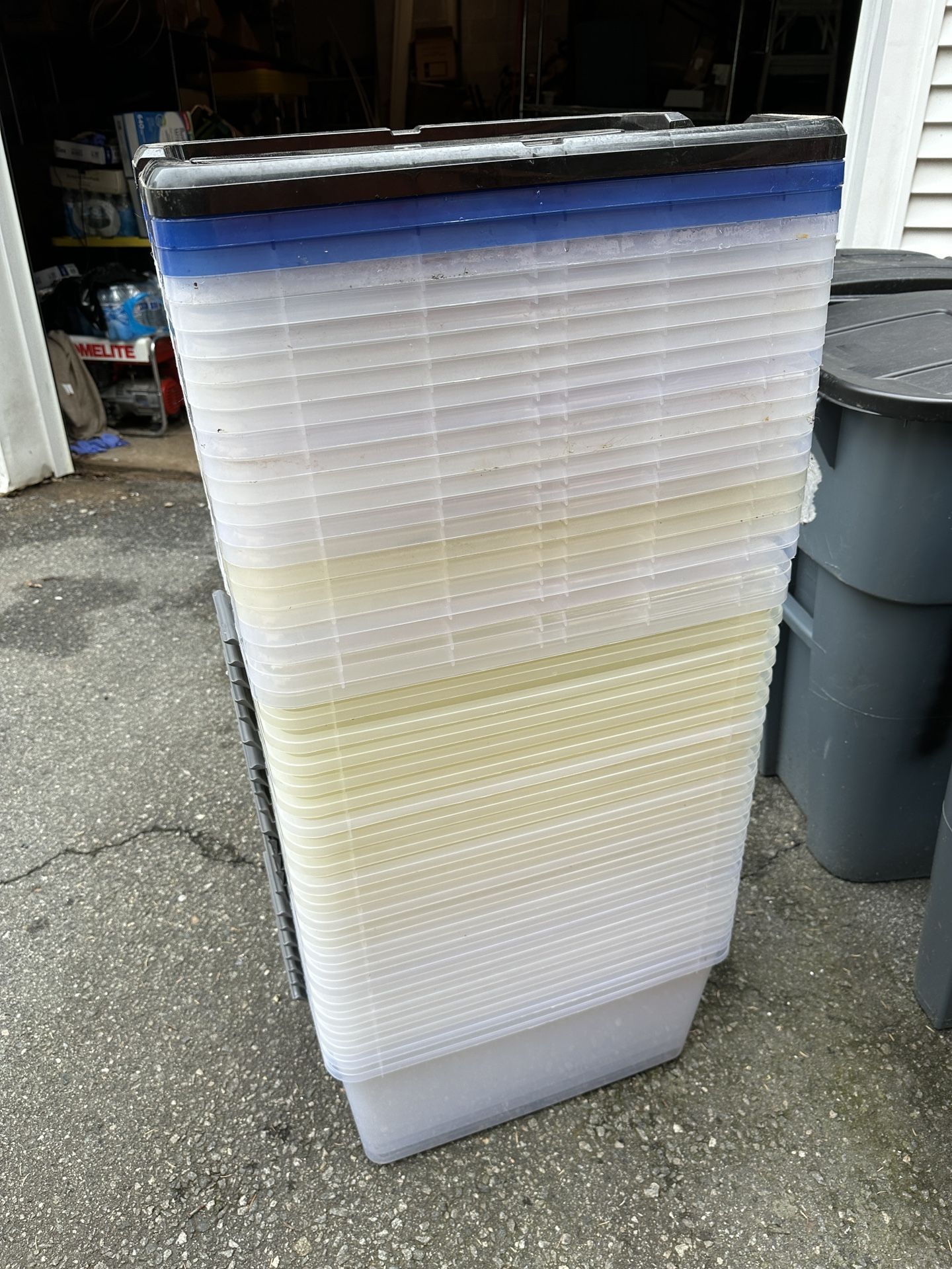 Clear Latching Tote Storage Bins With Lids - 26 Available