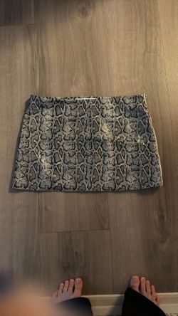 Snake Print Skirt